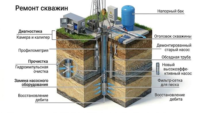 Ремонт скважин в Лучегорске